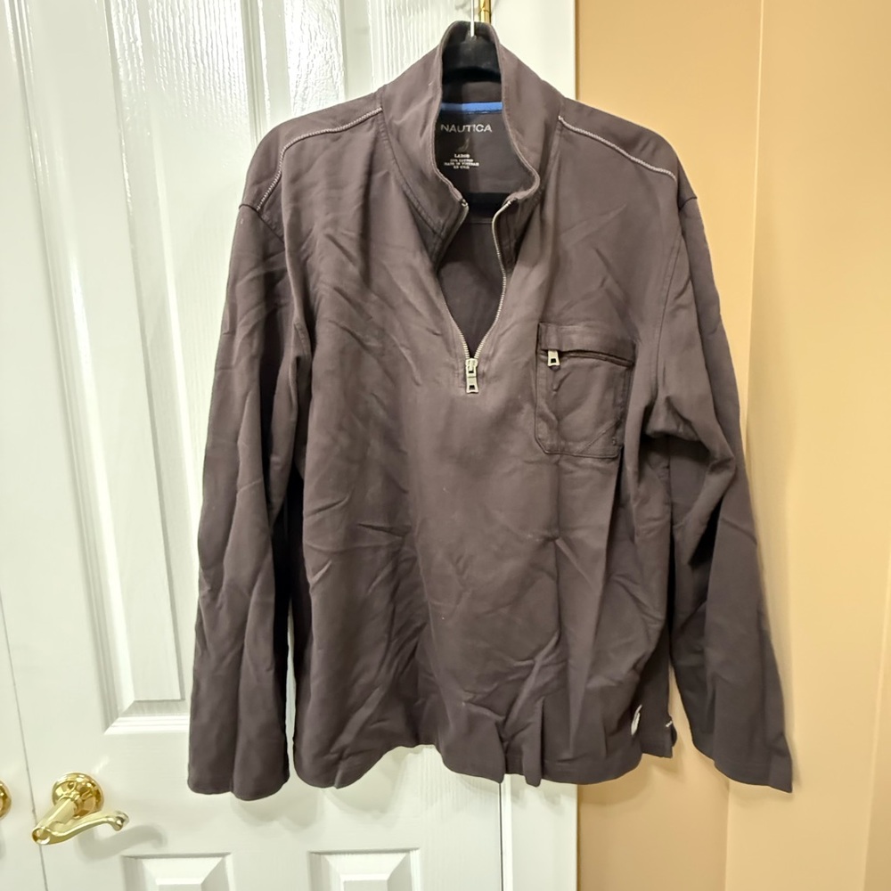 Nautica Men's Black Half-Zip Jacket